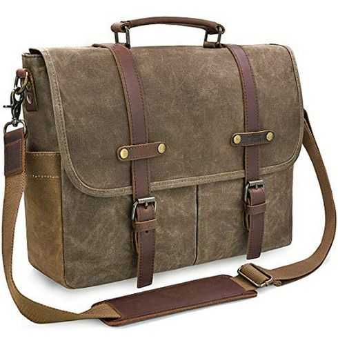 La Bolsa De Mensajero Para Hombre 15,6 Pulgadas Impermeable