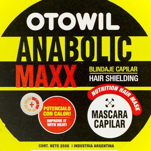 Otowil Anabolic Máscara Nutritiva Reparación Antifrizz 250g