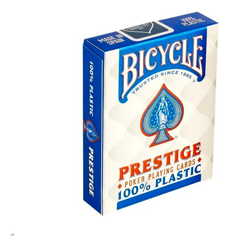 Baraja Bicycle Prestige Dura-flex Para Poker 100% Plástico Reverso Índigo