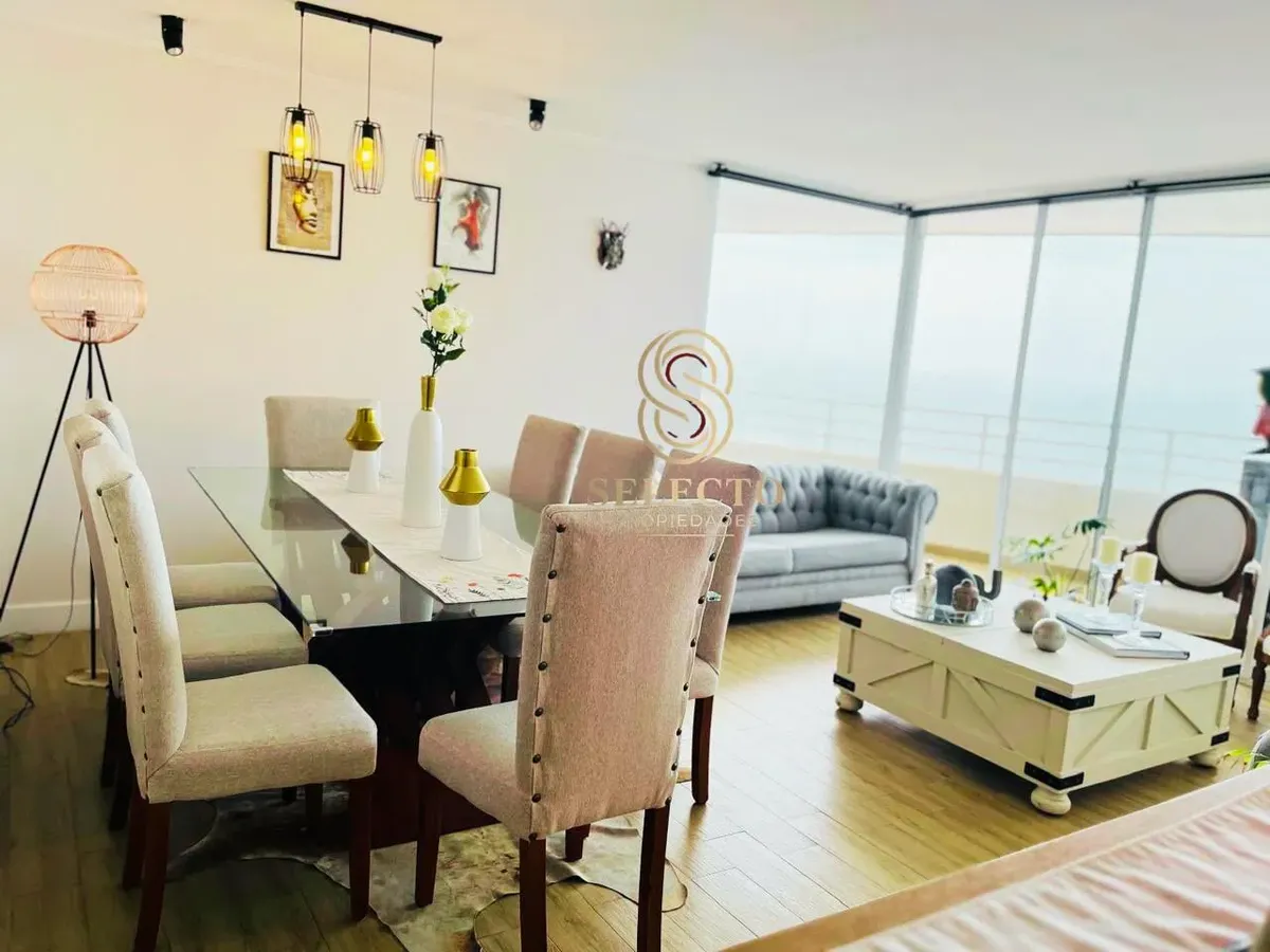 Imagen 3 de 13 de Arriendo Amplio Departamento Frente Al Mar En Llacolen