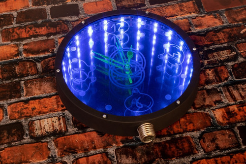 Reloj Espejo Infinito Led Rgb. Modelo Bombillo