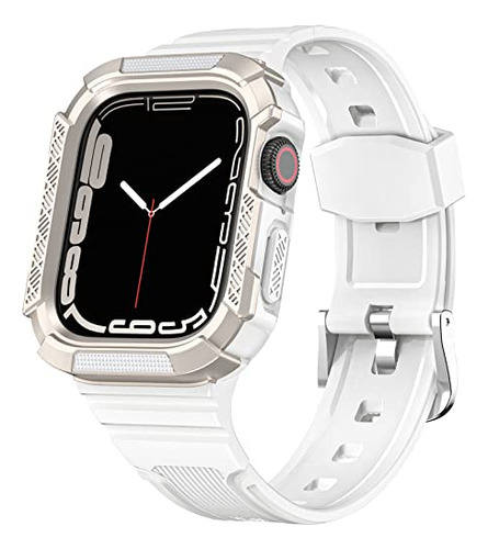 Banda Blanca Con Caja Compatible Con Apple Watch 41mm 40mm,