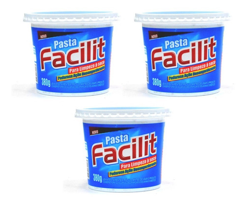 Pasta Facilit Para Limpeza A Seco 3 Unidades 