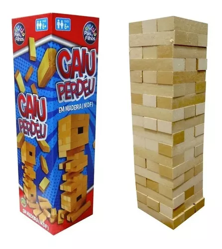 Torremoto Torre de Equilíbrio Jenga Jogo de Madeira Brinquedo