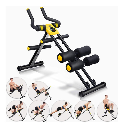 Maquina Multigimnasio En Casa Capacidad 250lb Amarillo Mbb