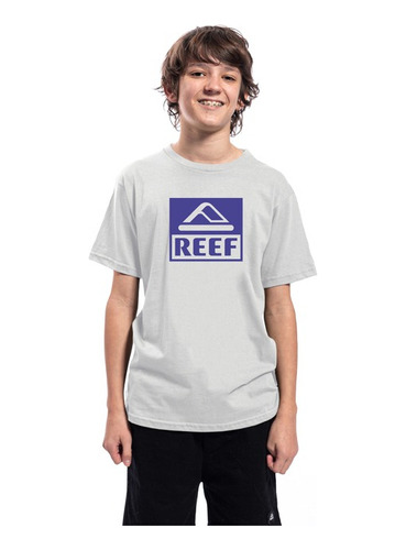 Remera Original Reef Jr Niños Clasica Basica Estampa Cn Logo