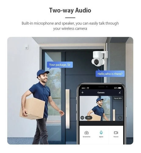 Imagen 6 de 8 de Camara De Seguridad Wifi 3 Mp Ptz Tuya Alexa / Google Domo