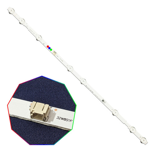 1 Kit Leds Sanyo Fw32d06f, Fw32d08f (1t 8l) - Aluminio,