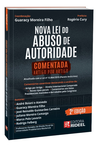 Nova Lei Do Abuso De Autoridade Comentada Artigo Por Artigo