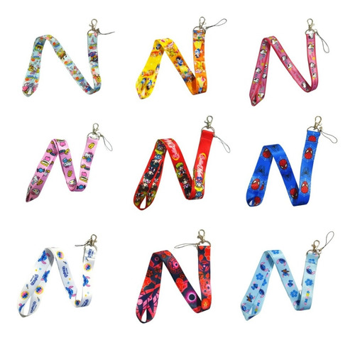 Imagen 4 de 10 de 20 Lanyard, 20 Diseños Por Mayor /portacredenciales