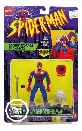 Toy Biz - 1995 - Spider-man - Battle Ravaged Spider-man