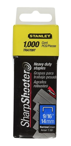 Grapas Profesionales 14mm/ 9/16'' Para Modelo Tre550 Stanley