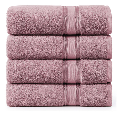 Juego De Toallas De Baño Lane Linen Luxury, 100% Algodón, 4