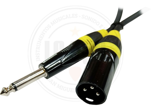 Cable Pro-lok Pcm-10-q-pl 3mts. Conectores 1/4 Xlr Macho