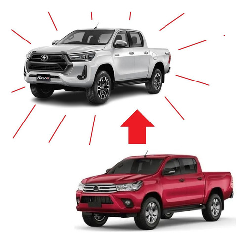Body Kit Hilux 16 17 18 19 20 Para 2021 22 23 Transformação