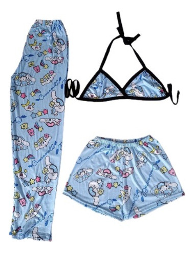 Pijama 3pzs De Dama Para Verano