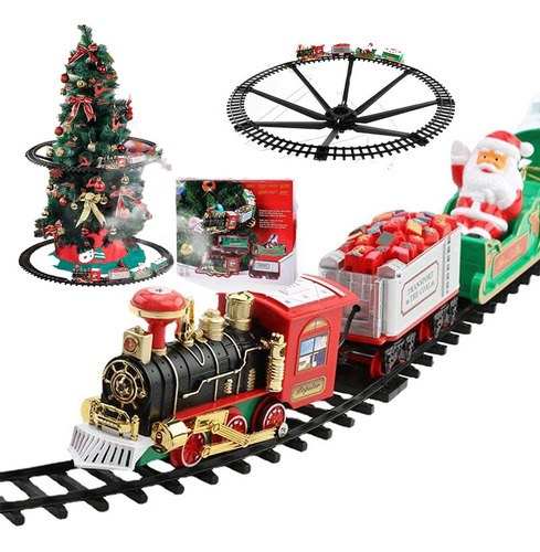 El Tren Eléctrico Navideño Puede Colgar Un Árbol De Navidad