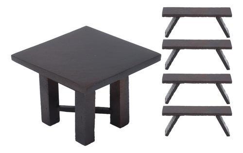 Juego De Mesas De Madera Con Forma De Casa De Muñecas, Tamañ