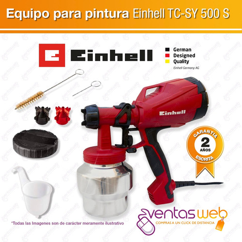 Equipo Maquina De Pintura Pistola De Pintar Einhell 500 W