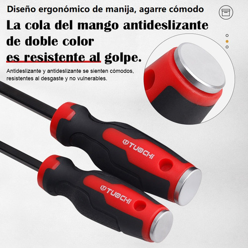 Wanlian-juego De 4piezas Barras De Palanca Resistentes Con Tapa De Martillo Más Gruesa Y Punta Angulada,acero Grado Industrial Ideal Para Reparación De Automóviles, Demolición, Tracción De Uñas