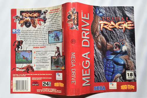 Encarte Primal Rage - Mega Drive - Original