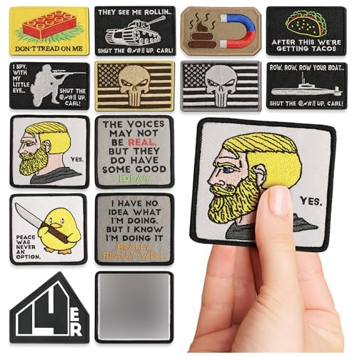 14er Tactical Military Morale Patches  Rick Roll Morale Pat