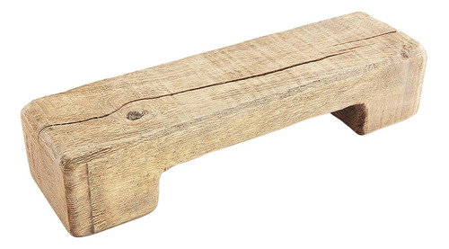 Elevador De Madera Recuperada, Marrón, Grande, 14 X 3 X 4 Pu