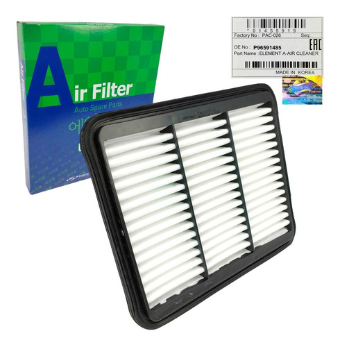 Imagen 2 de 9 de Filtro Aire Motor Chevrolet Spark 2005 2006 2007 Original