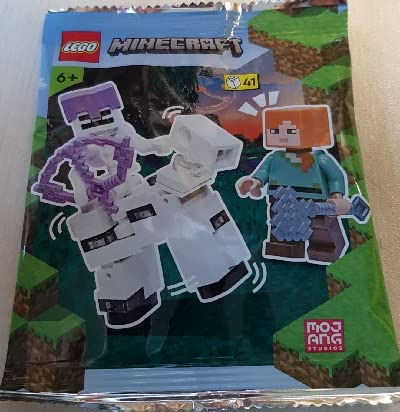 Lego Minecraft: Alex Con Esqueleto Y Caballo Esqueleto En Mi