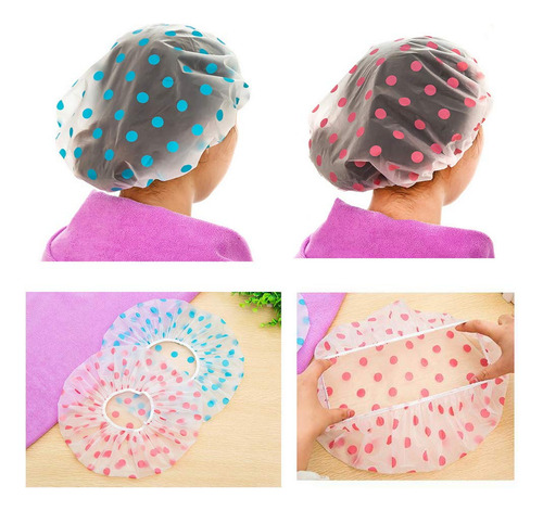 Gorros De Ducha, 3 Piezas Impermeables Gorro De Baño ...