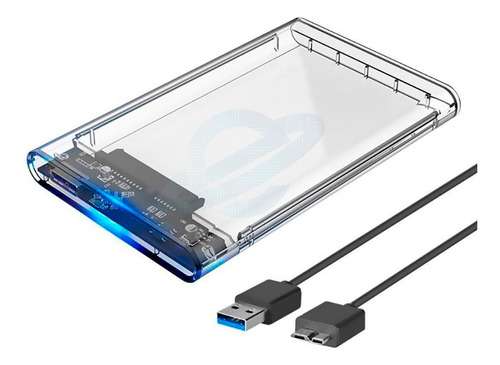 Case Para Hd Externo Gaveta 2,5 Usb 3.0 Transparente Rápido