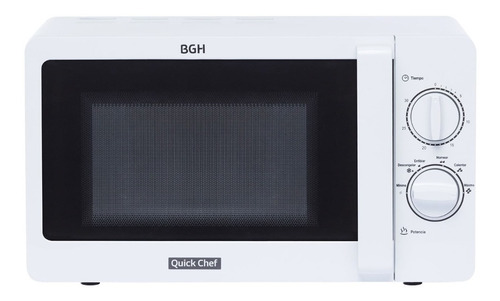 Microondas Bgh Quick Chef 20 Litros B120m20 700w Blanco