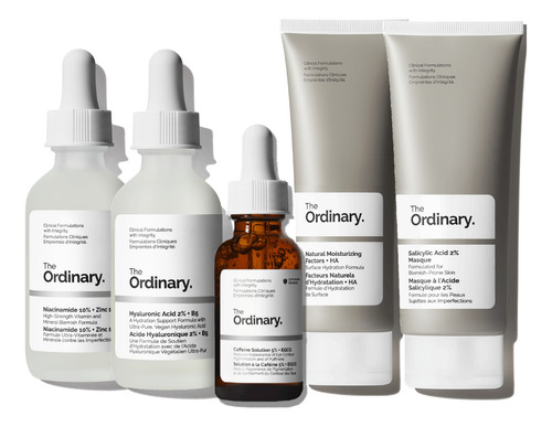 Kit The Ordinary Rutina Piel Suave Hidrata Y Luminosa 5 Pack