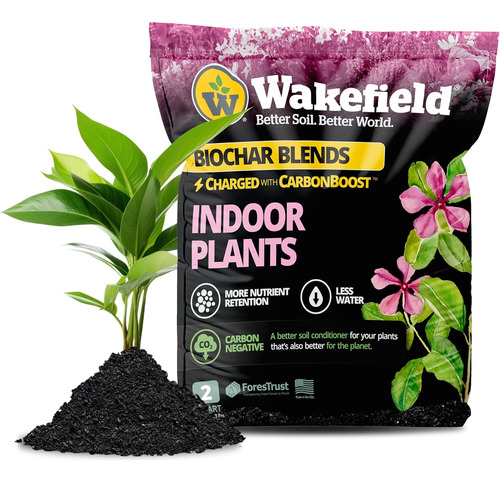 Mezcla Para Macetas De Interior Biochar Premium Con Carbonbo