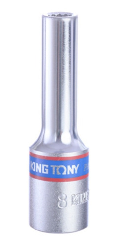 Soquete Estriado Longo 8mm Encaixe 1/2'' 423008 - King Tony