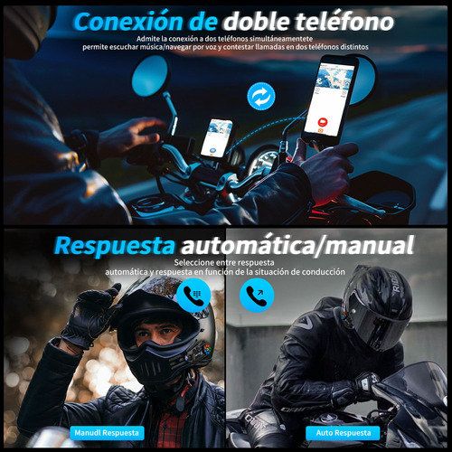 A Intercomunicador Audifono Cámara Bluetooth Para Casco Con