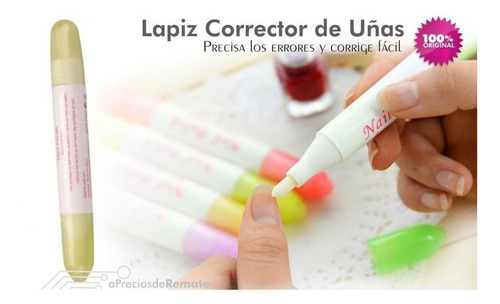 Imagen 5 de 6 de ¡ Corrector Nail Art Lapiz Recargable Removedor Esmalte !!