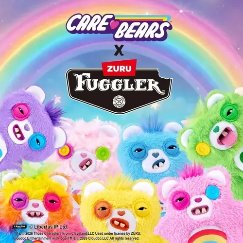 L Chaveiro De Pelúcia Fuggler Care Bear, 1 Unidade, L