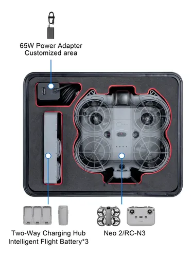 Maletín rígido de transporte profesional para DJI FPV Combo - Fly More Set - Explorer Edition | Estuche de protección para DJI FPV Combo Maletín rígido de transporte profesional para DJI FPV Combo - Fly More Set - Explorer Edition | Estuche de protección para DJI FPV Combo