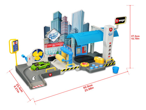 Pista Lava Rápido - 1:43 Car Whash Play Set
