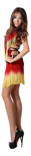 Vestido De Baile De Samba Para Mujer, Vestido De Salsa D [u]