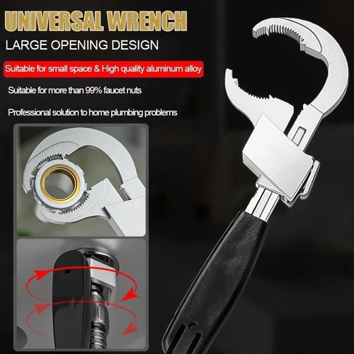 Llave De Baño Universal Ajustable Para Lavabo