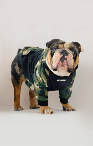 Buzo Para Perro,camuflado, Army  Capota Algodón