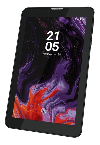 Imagen 1 de 2 de Tablet con funda iQual T7G 7" con red móvil 16GB y 1GB de memoria RAM