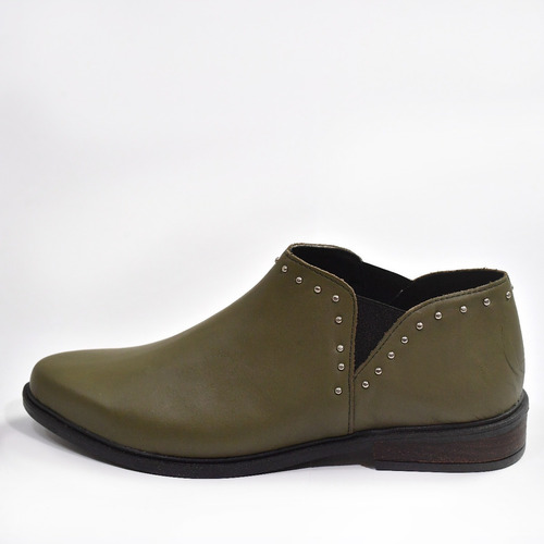 Zapato Bajo Mujer Cuero Vacuno Merry Verde Invierno Sposami 