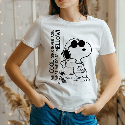 Playera Casual Snoopy Unisex - Estilo Divertido Y Cómodo