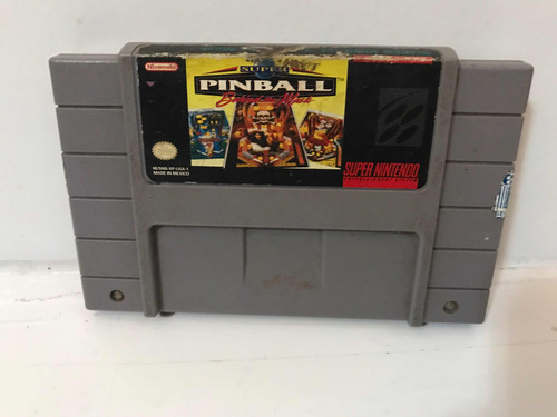 Jogo Super Pinball Behind The Mask Original Super Nintendo