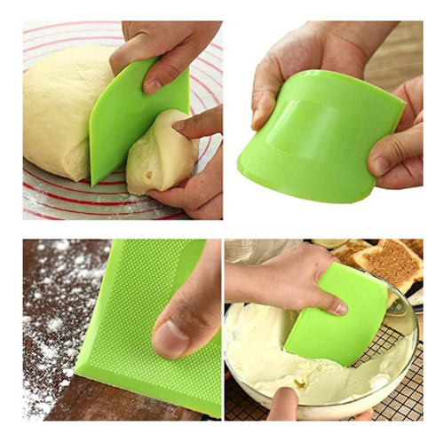 2 X 2-4 Pacotes De Tigela De Massa Raspador Assar 2 Unidades