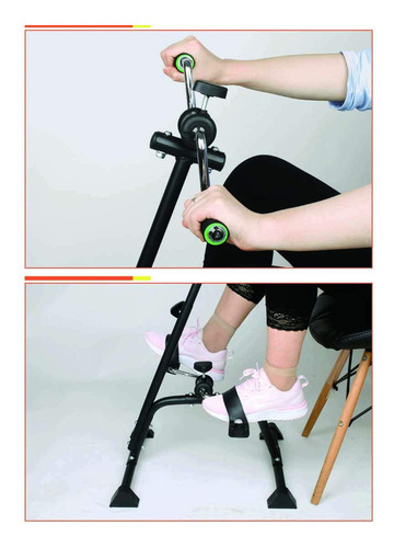 Mini Bike Fisioterapia Bicicleta Portátil Com Apoio De Mãos