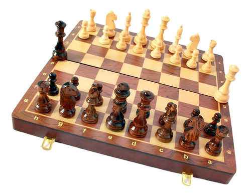 Tablero De Ajedrez Plegable Juego De Ajedrez De Madera,